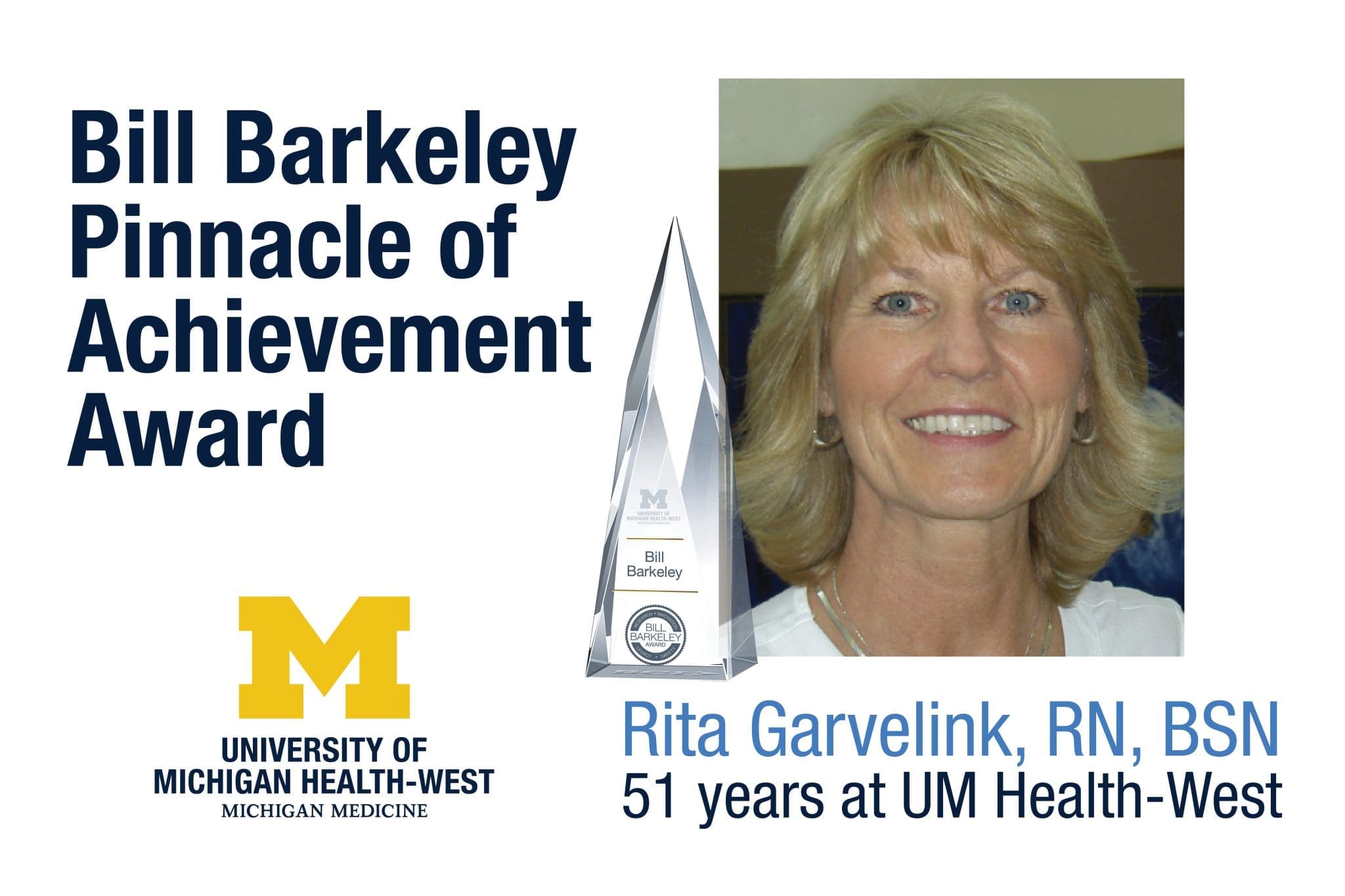 UM Health West Presents Bill Barkeley Pinnacle Of Achievement Award To