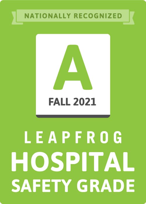 “A” in Leapfrog Hospital Safety Grades Demonstrates Relentless Emphasis